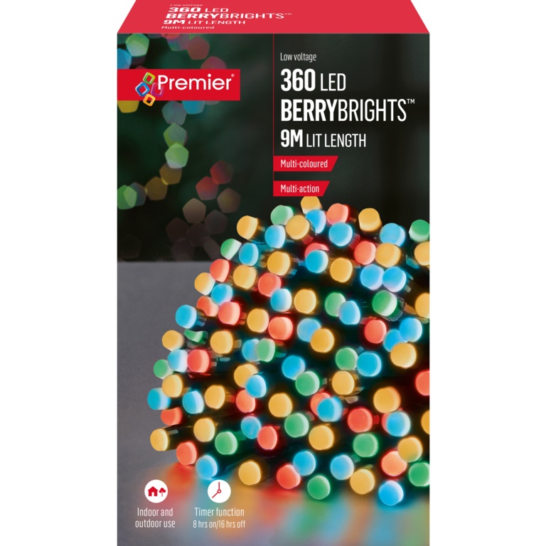 Premier Multi Action 360 LED Berrybrights Multi Coloured
