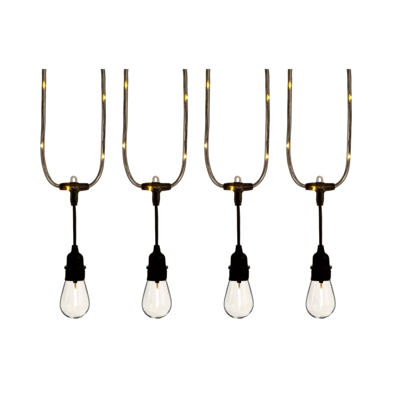 Premier Connectable Lit Wire Party Lights 20 Piece Warm White LEDs