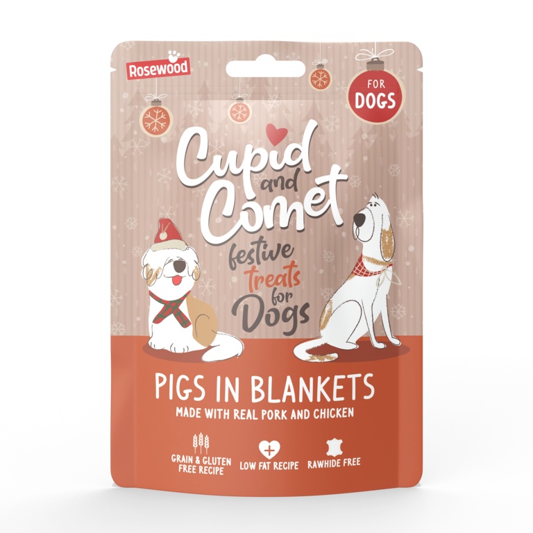 ROSEWOOD Pigs In Blankets Dog Treats 100g
