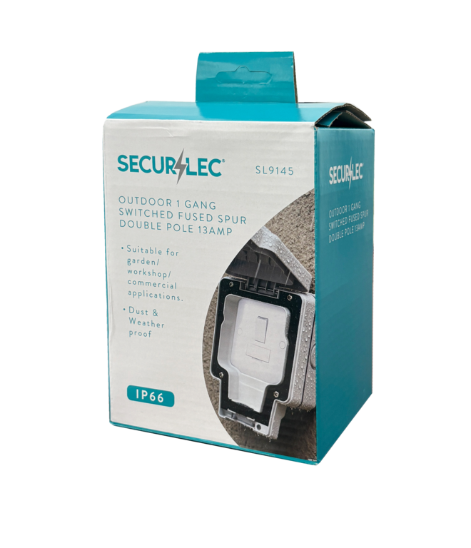 Securlec Outdoor 1 Gang Switched Fuse Spur Double Pole 13AMP