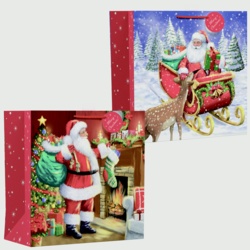 Giftmaker Traditional Santa Square Gift Bag