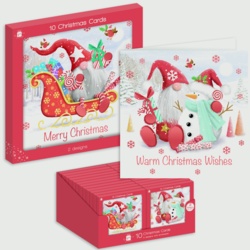 Giftmaker Square Gonks Christmas Cards