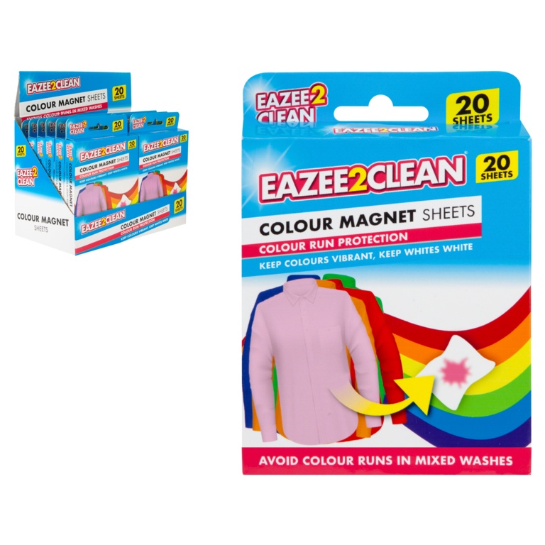 Eazee2clean Colour Magnet Sheets Pack 20