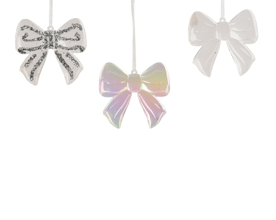 Kaemingk Transparent Bow Polystyrene H9cm