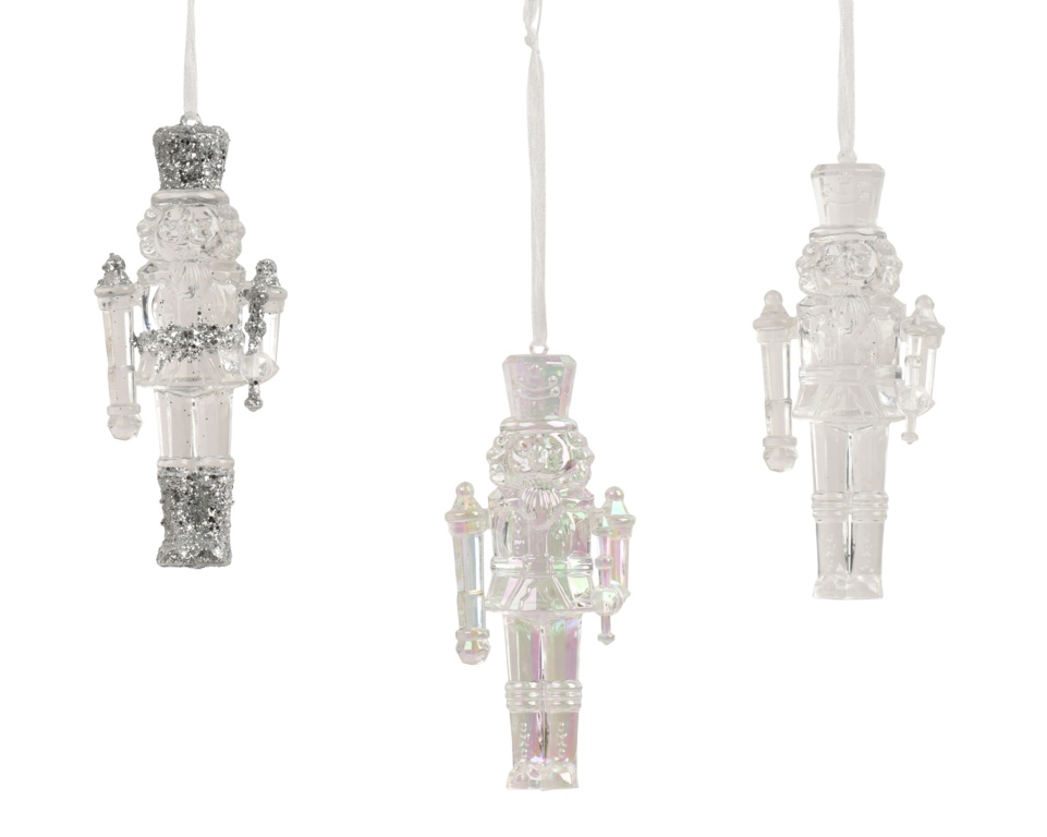 Kaemingk Transparent Nutcracker Polystyrene H12cm