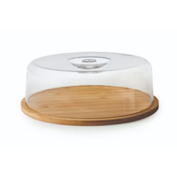 Blue Casa Food Cover With Bamboo Base