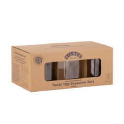 Kilner Hex Twist Top Jars Set 6