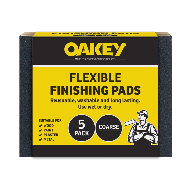 Oakey Finishing Pad Coarse 5pk
