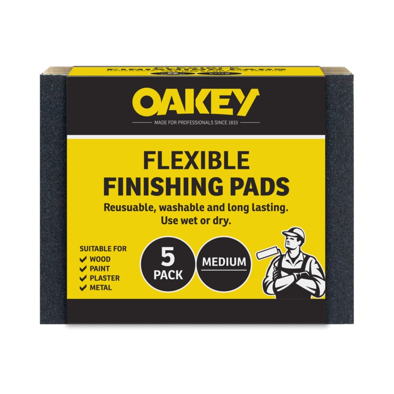 Oakey Finishing Pad Medium 5pk