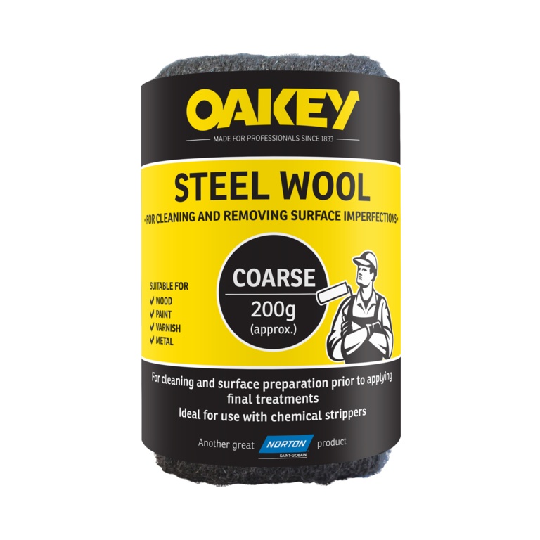 Oakey Steel Wool Coarse 200g