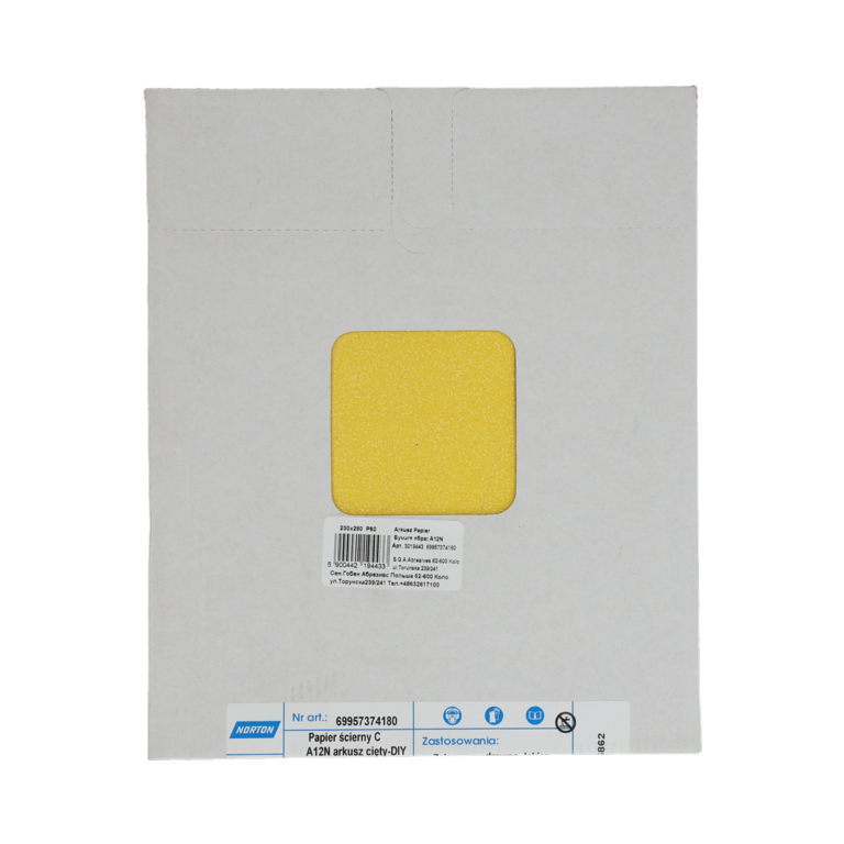 Norton General Purpose Sandpaper Sheets P60 280x230mm