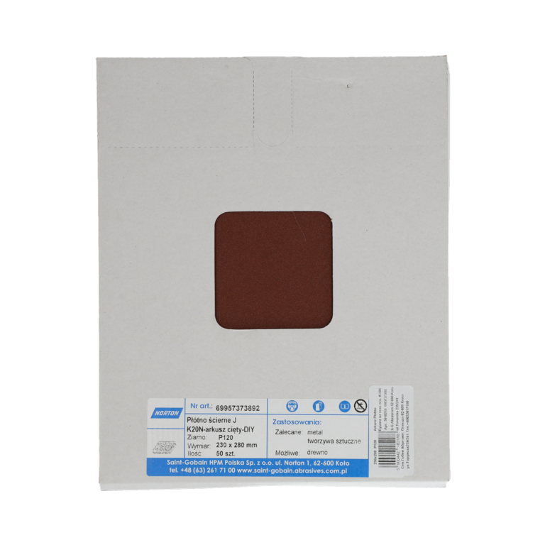 Norton Cloth Sanding Sheets P120 280x230mm