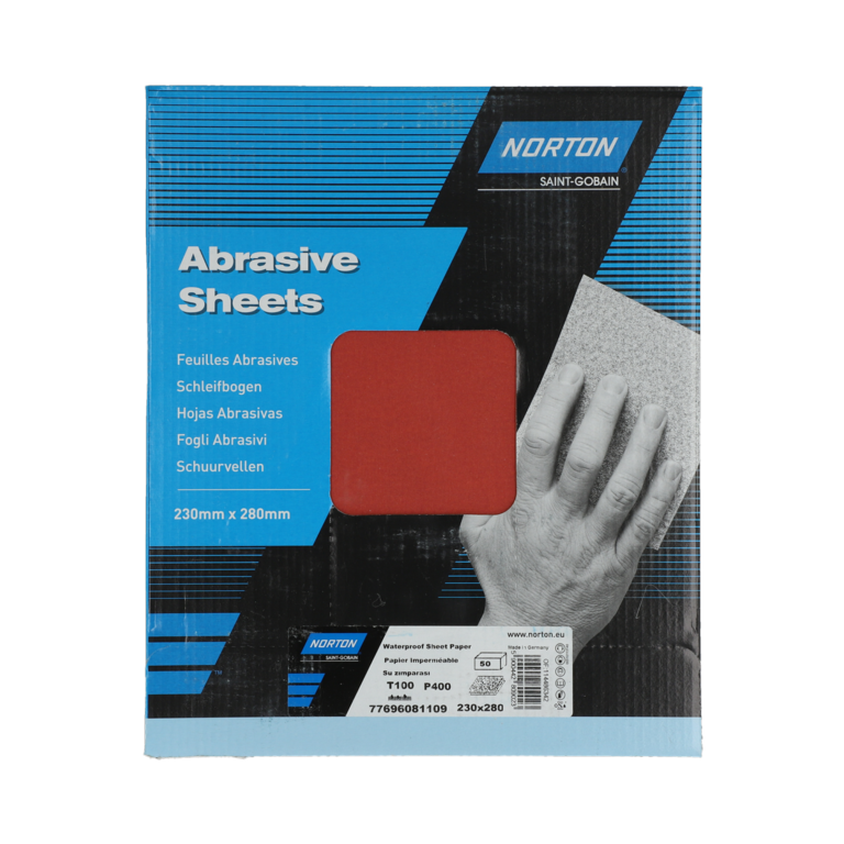 Norton Wet Dry Sanding Sheets P400 280x230mm