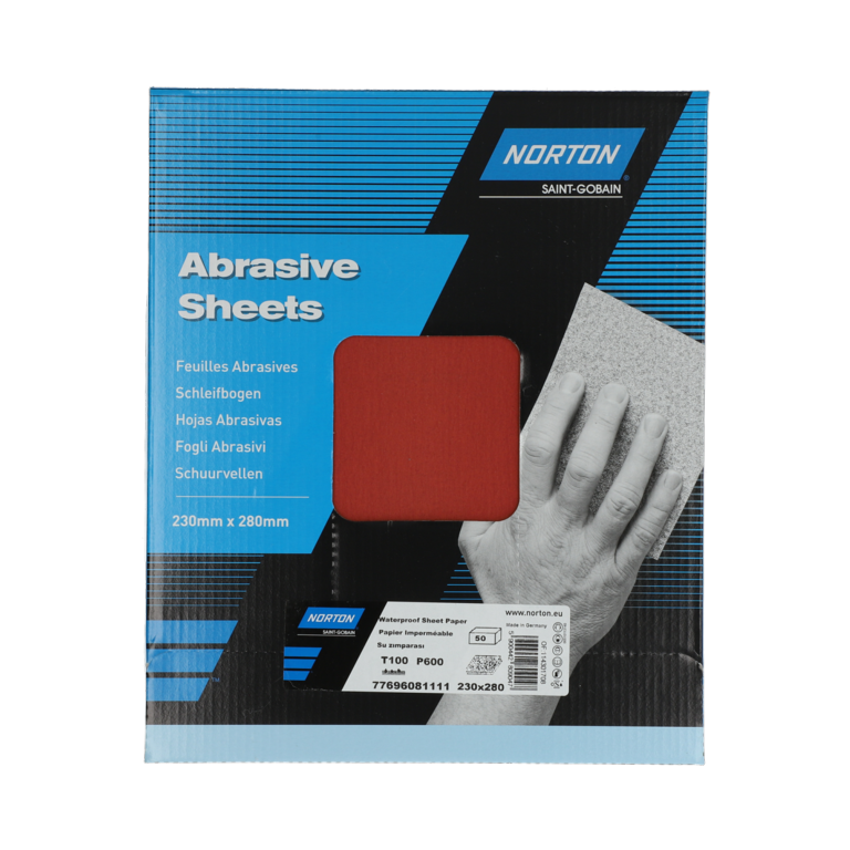 Norton Wet Dry Sanding Sheets P600 280x230mm