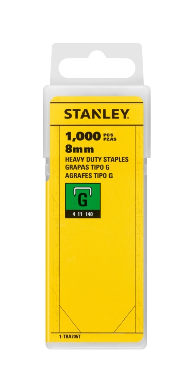 Stanley H/D Staples G Type 8mm/5/16" Pack 1000