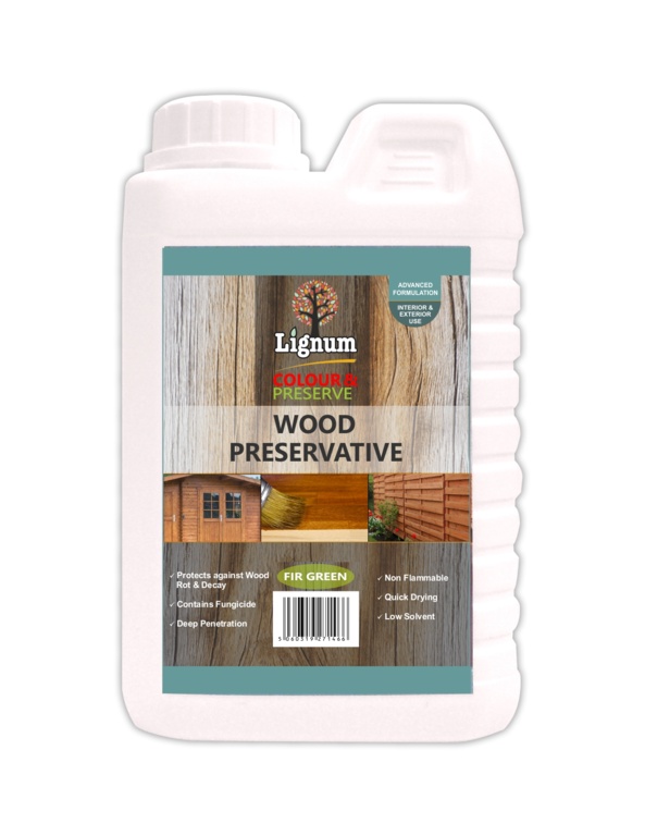 Lignum Wood Preserver Fir Green 1L