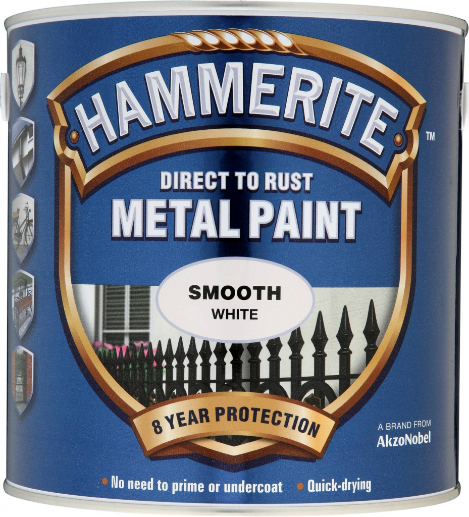 Hammerite Metal Paint Smooth 2.5L - White