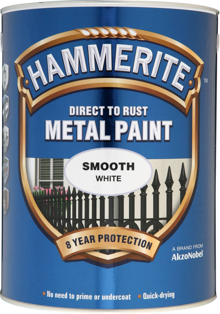 Hammerite Metal Paint Smooth 5L - White