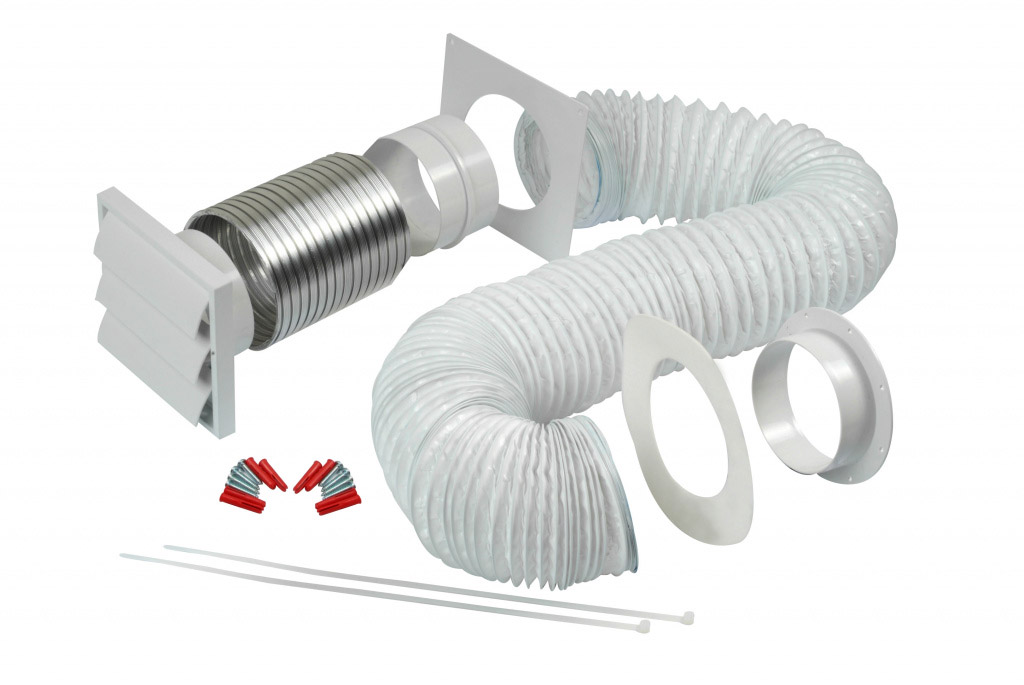Universal Tumble Dryer Vent Hose – 4 Inch Diameter X 2 Meter Long, Extra Strong Flexible Exhaust Pipe