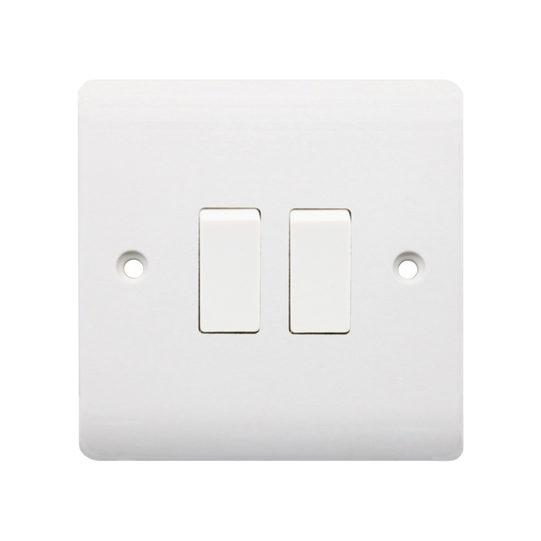 Securlec 2 Gang 2 Way Light Switch Stax Trade Centres